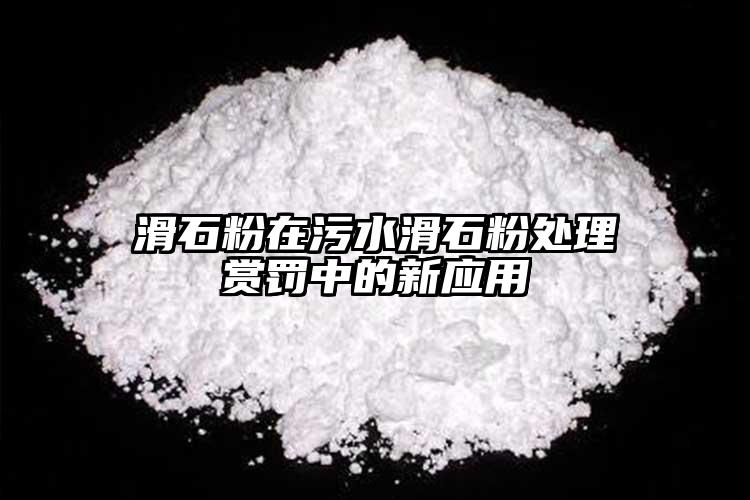 滑石粉在污水滑石粉處理賞罰中的新應用